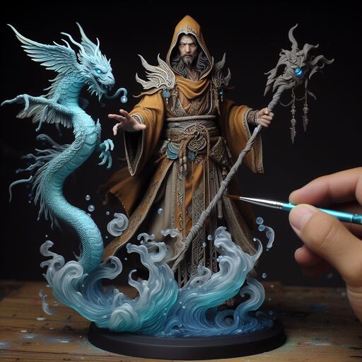 Conjuror con su invocación de agua