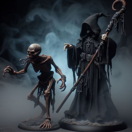 Nigromante con su minion